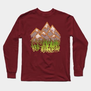 Simple Mountains Long Sleeve T-Shirt